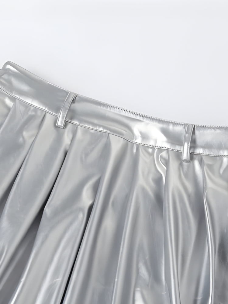 Quick Outfits, Modest Fashion Outfits Ideas Metallic Silver Maxi Dress Quick Outfits, Modest Fashion Outfits Ideas Metallic Silver Maxi Dress