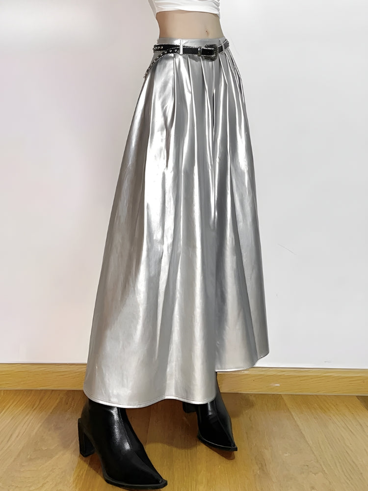 Quick Outfits, Modest Fashion Outfits Ideas Metallic Silver Maxi Dress Quick Outfits, Modest Fashion Outfits Ideas Metallic Silver Maxi Dress