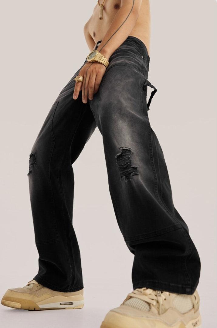 Quick Outfits, Modest Fashion Outfits Ideas Mid Rise Washed Distressed Jeans Quick Outfits, Modest Fashion Outfits Ideas Mid Rise Washed Distressed Jeans