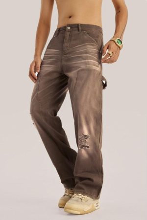 Quick Outfits, Modest Fashion Outfits Ideas Mid Rise Washed Distressed Jeans