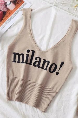 Quick Outfits, Modest Fashion Outfits Ideas Milano Knitted Tank Top