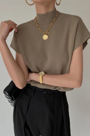 Quick Outfits, Modest Fashion Outfits Ideas Mock Neck Sweater