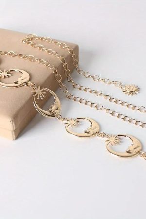 Quick Outfits, Modest Fashion Outfits Ideas Moon Belly Chain