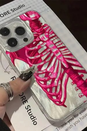 Quick Outfits, Modest Fashion Outfits Ideas Neon Skeleton Silver Phone Case