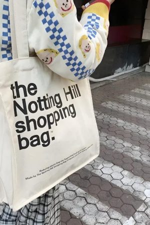 Quick Outfits, Modest Fashion Outfits Ideas Notting Hill Canvas Tote Bag