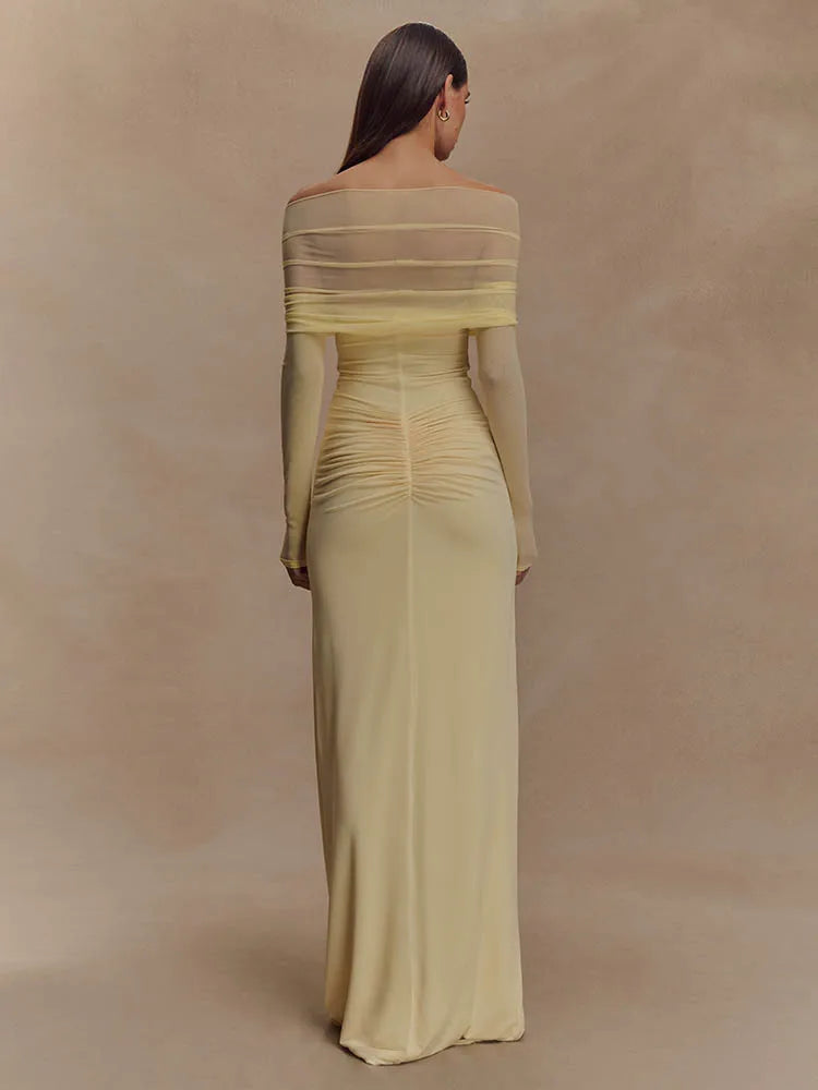 Quick Outfits, Modest Fashion Outfits Ideas Off Shoulder Cut Out Maxi Dress Quick Outfits, Modest Fashion Outfits Ideas Off Shoulder Cut Out Maxi Dress