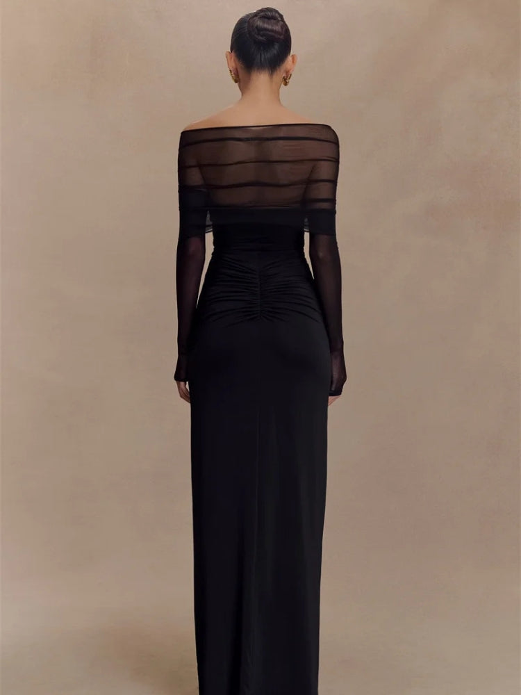 Quick Outfits, Modest Fashion Outfits Ideas Off Shoulder Cut Out Maxi Dress Quick Outfits, Modest Fashion Outfits Ideas Off Shoulder Cut Out Maxi Dress