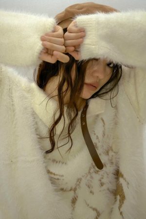 Quick Outfits, Modest Fashion Outfits Ideas Off Shoulder Distressed Knit Sweater