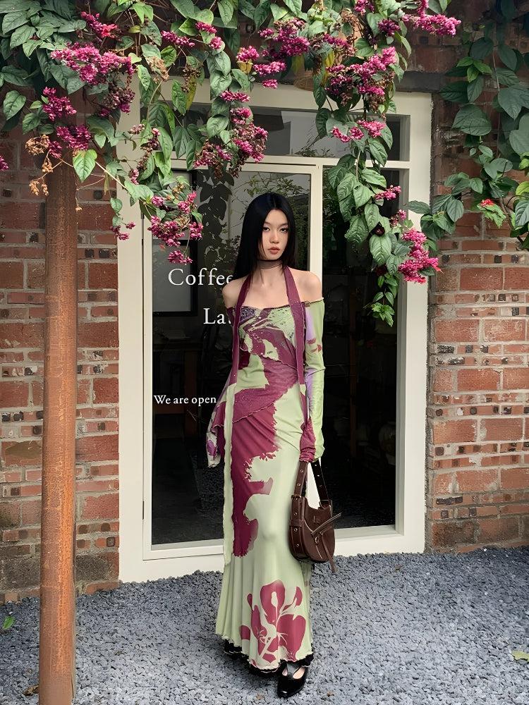 Quick Outfits, Modest Fashion Outfits Ideas Off Shoulder Mesh Maxi Dress Quick Outfits, Modest Fashion Outfits Ideas Off Shoulder Mesh Maxi Dress