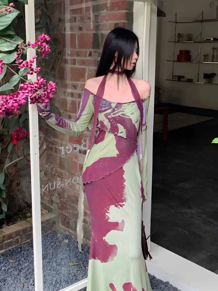 Quick Outfits, Modest Fashion Outfits Ideas Off Shoulder Mesh Maxi Dress Quick Outfits, Modest Fashion Outfits Ideas Off Shoulder Mesh Maxi Dress