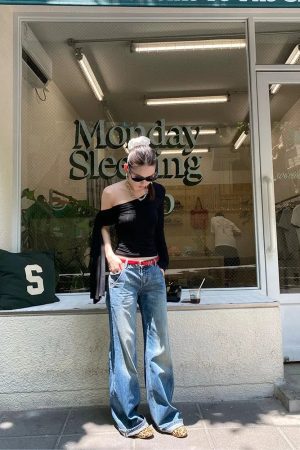 Quick Outfits, Modest Fashion Outfits Ideas One Shoulder Basic Top