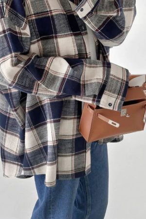 Quick Outfits, Modest Fashion Outfits Ideas Oversize Plaid Shirt