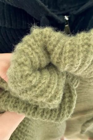 Quick Outfits, Modest Fashion Outfits Ideas Oversized Knitted Hooded Cardigan