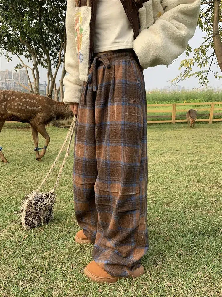 Quick Outfits, Modest Fashion Outfits Ideas Oversized Plaid Sweatpants Quick Outfits, Modest Fashion Outfits Ideas Oversized Plaid Sweatpants