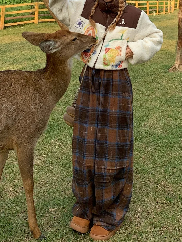 Quick Outfits, Modest Fashion Outfits Ideas Oversized Plaid Sweatpants Quick Outfits, Modest Fashion Outfits Ideas Oversized Plaid Sweatpants