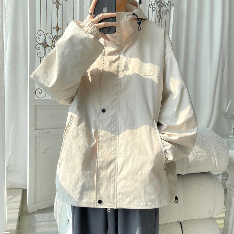 Quick Outfits, Modest Fashion Outfits Ideas Oversized Windbreaker Hooded Jacket Quick Outfits, Modest Fashion Outfits Ideas Oversized Windbreaker Hooded Jacket