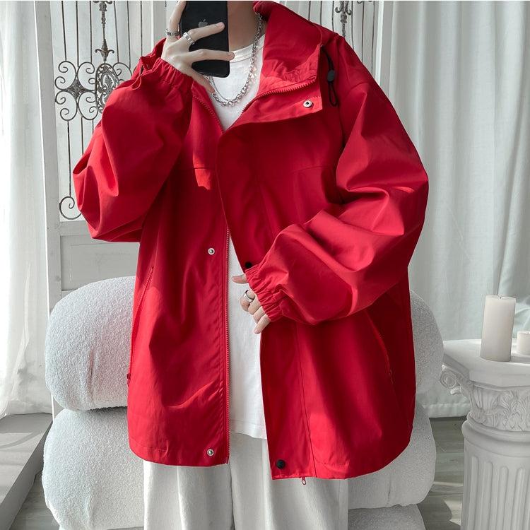 Quick Outfits, Modest Fashion Outfits Ideas Oversized Windbreaker Hooded Jacket Quick Outfits, Modest Fashion Outfits Ideas Oversized Windbreaker Hooded Jacket