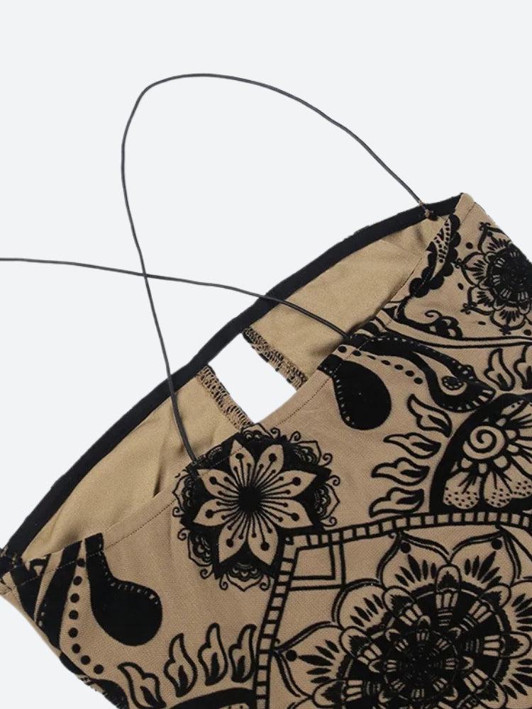 Quick Outfits, Modest Fashion Outfits Ideas Paisley Cut Out Mini Dress Quick Outfits, Modest Fashion Outfits Ideas Paisley Cut Out Mini Dress