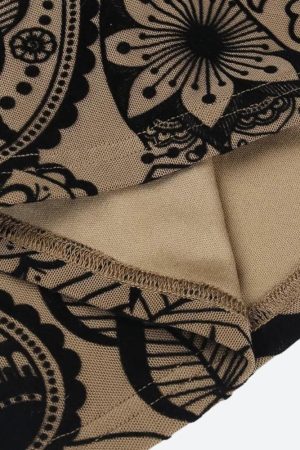 Quick Outfits, Modest Fashion Outfits Ideas Paisley Cut Out Mini Dress