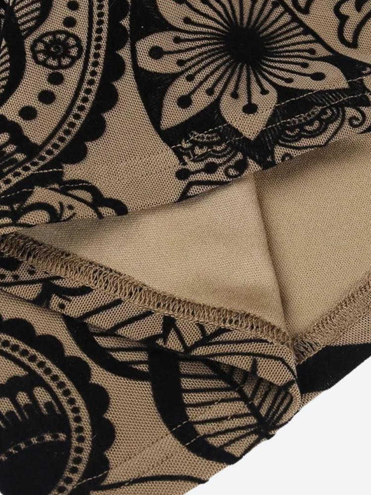 Quick Outfits, Modest Fashion Outfits Ideas Paisley Cut Out Mini Dress Quick Outfits, Modest Fashion Outfits Ideas Paisley Cut Out Mini Dress