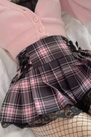 Quick Outfits, Modest Fashion Outfits Ideas Pastel Goth Pleated Mini Skirt