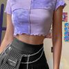 Quick Outfits, Modest Fashion Outfits Ideas Patchwork Crop Top