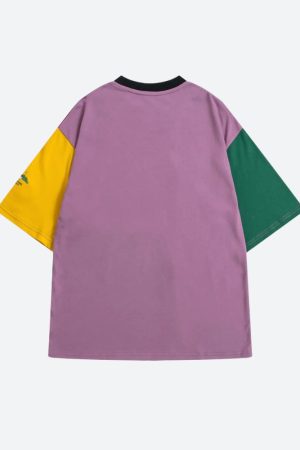 Quick Outfits, Modest Fashion Outfits Ideas Patchwork Pop Tee