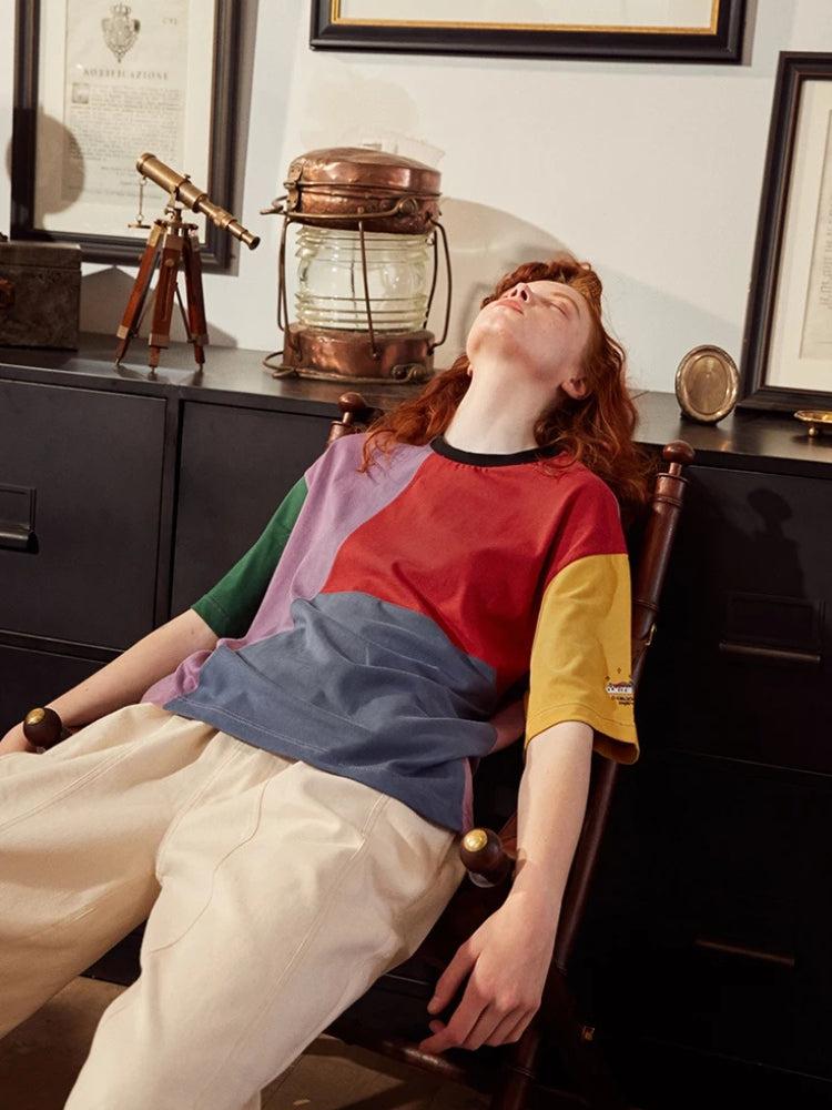 Quick Outfits, Modest Fashion Outfits Ideas Patchwork Pop Tee Quick Outfits, Modest Fashion Outfits Ideas Patchwork Pop Tee