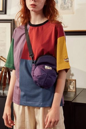 Quick Outfits, Modest Fashion Outfits Ideas Patchwork Pop Tee