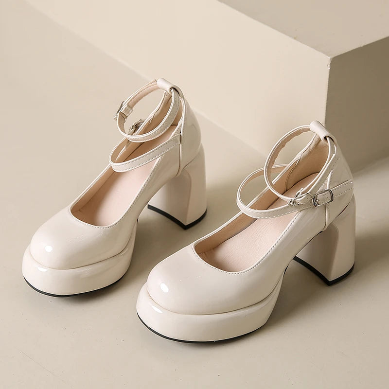 Quick Outfits, Modest Fashion Outfits Ideas Patent Leather Mary Jane High Heels Quick Outfits, Modest Fashion Outfits Ideas Patent Leather Mary Jane High Heels