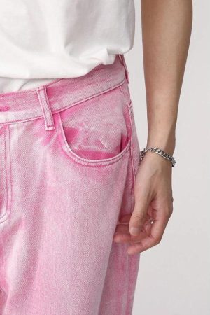 Quick Outfits, Modest Fashion Outfits Ideas Pink Denim Jacket & Pants Two Piece Set