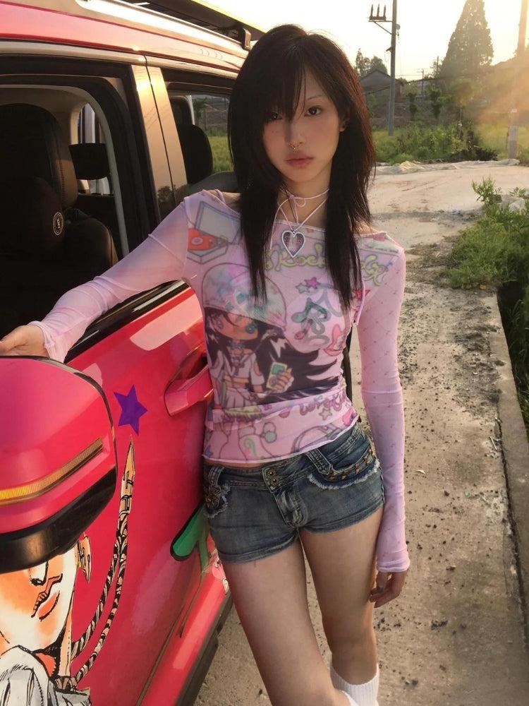 Quick Outfits, Modest Fashion Outfits Ideas Pink Mesh Top Quick Outfits, Modest Fashion Outfits Ideas Pink Mesh Top