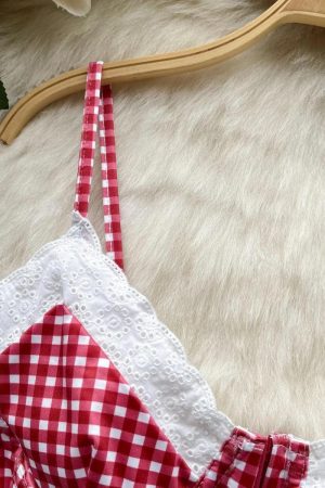 Quick Outfits, Modest Fashion Outfits Ideas Plaid Bustier Crop Top