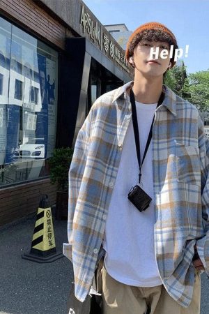 Quick Outfits, Modest Fashion Outfits Ideas Plaid Flannel Men Shirt