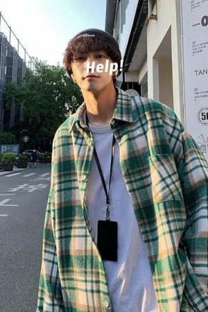 Quick Outfits, Modest Fashion Outfits Ideas Plaid Flannel Men Shirt