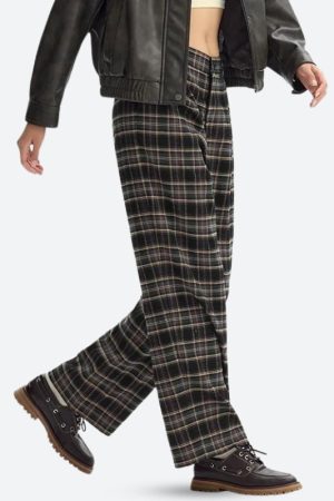 Quick Outfits, Modest Fashion Outfits Ideas Plaid Pajama Pants