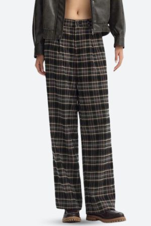 Quick Outfits, Modest Fashion Outfits Ideas Plaid Pajama Pants