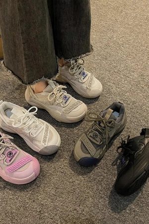 Quick Outfits, Modest Fashion Outfits Ideas Platform Lace Up Sneakers