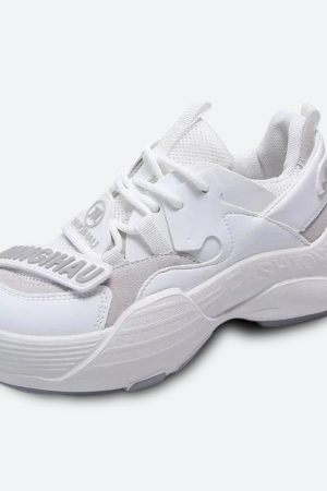 Quick Outfits, Modest Fashion Outfits Ideas Platform Lace Up Sneakers