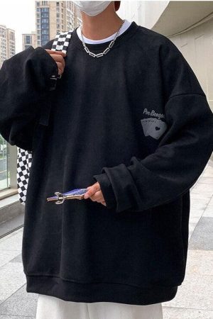 Quick Outfits, Modest Fashion Outfits Ideas Playing Cards Sweatshirt