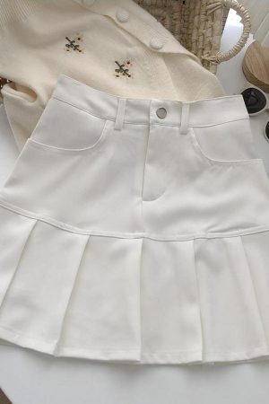 Quick Outfits, Modest Fashion Outfits Ideas Pleated College Mini Skirt