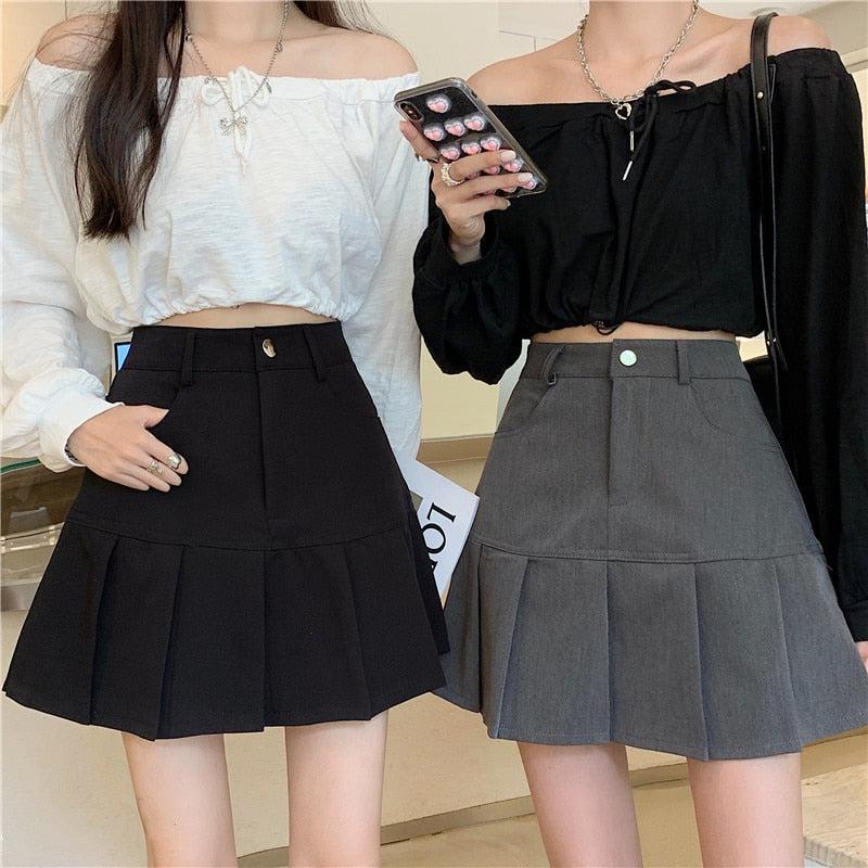 Quick Outfits, Modest Fashion Outfits Ideas Pleated College Mini Skirt Quick Outfits, Modest Fashion Outfits Ideas Pleated College Mini Skirt