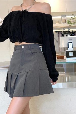 Quick Outfits, Modest Fashion Outfits Ideas Pleated College Mini Skirt
