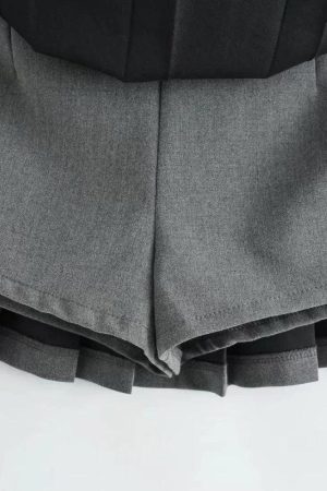 Quick Outfits, Modest Fashion Outfits Ideas Pleated Mini School Skort