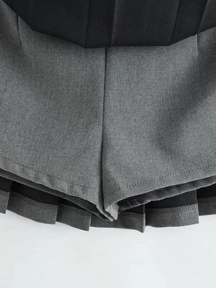 Quick Outfits, Modest Fashion Outfits Ideas Pleated Mini School Skort Quick Outfits, Modest Fashion Outfits Ideas Pleated Mini School Skort