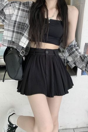 Quick Outfits, Modest Fashion Outfits Ideas Pleated Mini Skort
