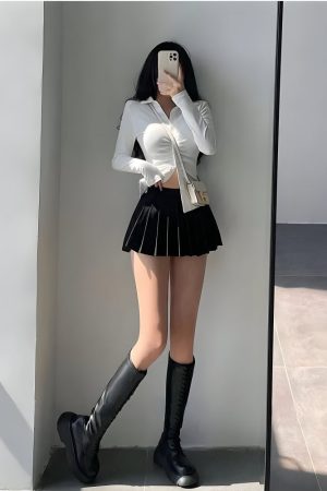 Quick Outfits, Modest Fashion Outfits Ideas Pleated Tennis Mini Skirt