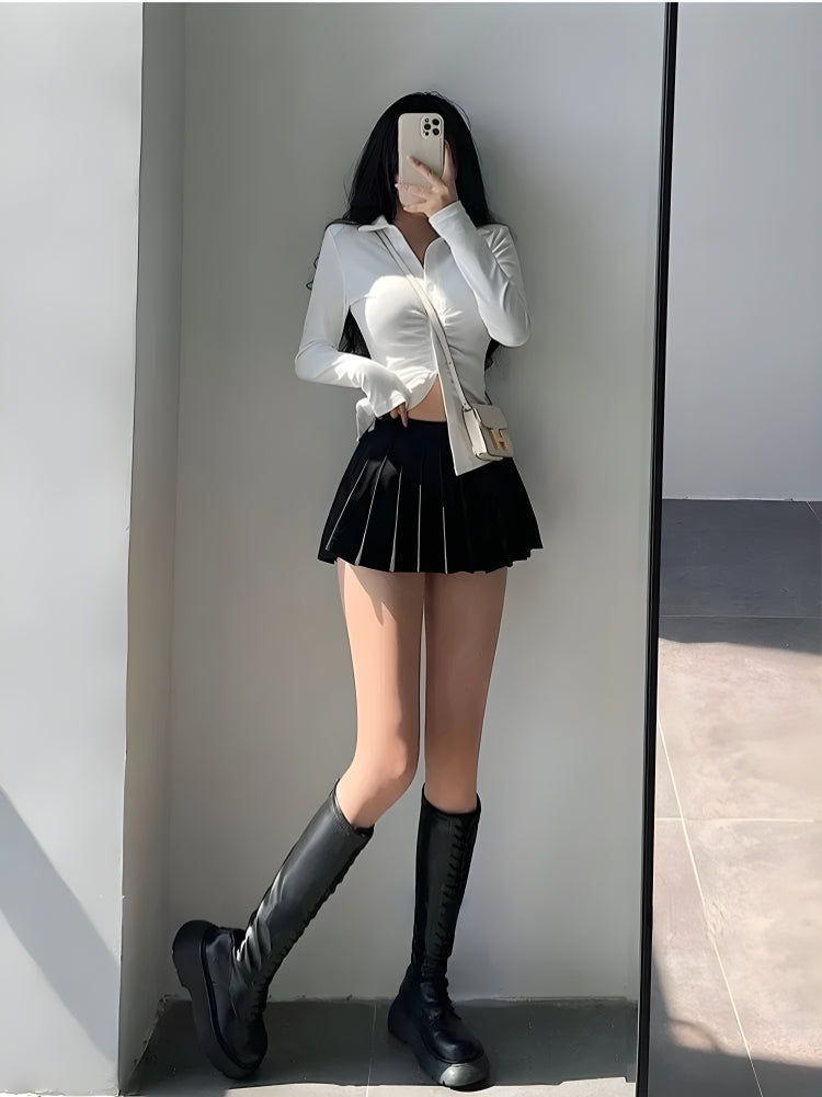 Quick Outfits, Modest Fashion Outfits Ideas Pleated Tennis Mini Skirt Quick Outfits, Modest Fashion Outfits Ideas Pleated Tennis Mini Skirt