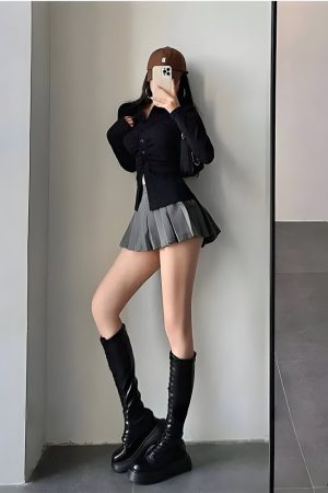 Quick Outfits, Modest Fashion Outfits Ideas Pleated Tennis Mini Skirt