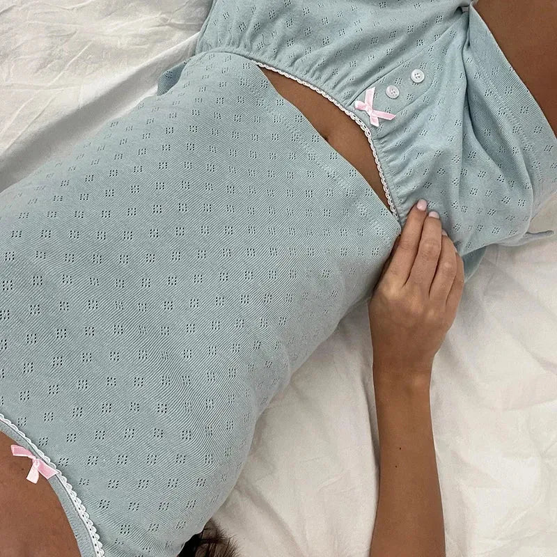 Quick Outfits, Modest Fashion Outfits Ideas Pointelle Two Piece Pajama Set Quick Outfits, Modest Fashion Outfits Ideas Pointelle Two Piece Pajama Set